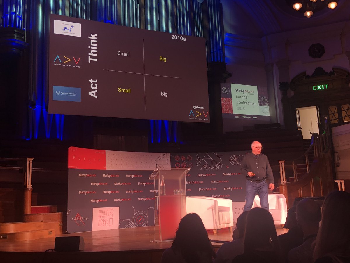 Roelienruys's tweet photo. @kteare talks to us about starting, growing, failing and succeeding in startups advising us to act small and think big!! #startupgrind #SGEurope #startupsb https://t.co/7qna4JXtWc