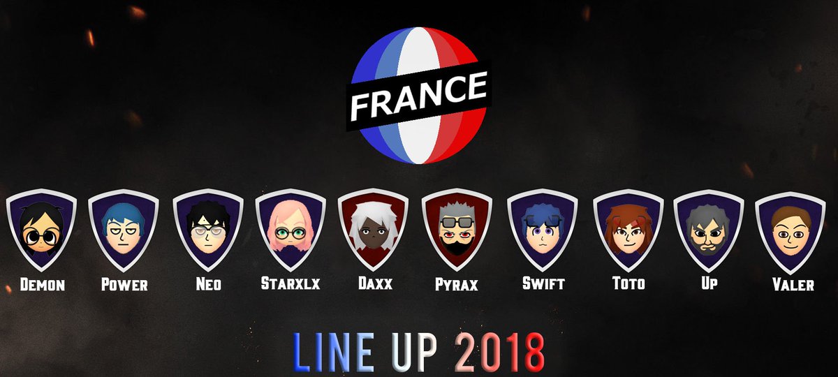MKL_France's tweet photo. C'est officiel! La #MKWC débutera le 29 Juin 2018! Voici la sélection @TeamFranceMK qui représentera nos couleurs! Allez les bleus! #MK8DX #NintendoSwitch 🔵⚪️🔴 https://t.co/co5olApmpR