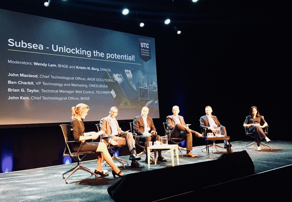 akersolutions's tweet photo. “Subsea needs a young &amp; diverse workforce with many different skills—from engineering to IT and software development—to help shape a sustainable future for the industry,” our CTO John Macleod says @UTC_Bergen with #onesubsea, @TechnipFMC, @DNVGL_Oilgas and @BHGECO #oilcareers https://t.co/frLBS9jLDw