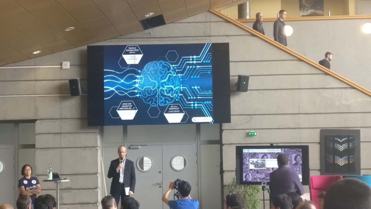 PaulWebSec's tweet photo. Really good introduction about AI concepts by @ycaseau at Michelin #TechLunch4, thanks! https://t.co/bpCj3nNt1X