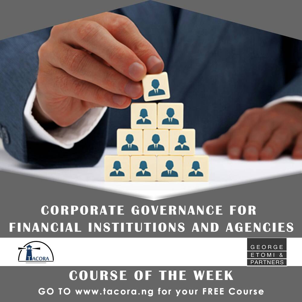 TACORA Law Course of the Week - Corporate Governance for Financial Institutions and Agencies - mailchi.mp/a3450111a689/t…