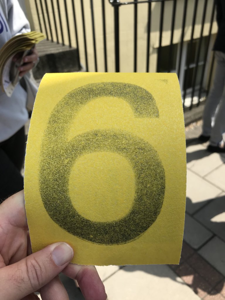 gouldynews's tweet photo. It has begun at The Oval - sandpaper being handed out to fans as they enter for clash with Aussies https://t.co/Cgmf8pr6mr