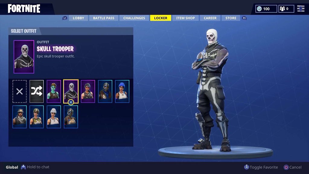 Jacksobak's tweet photo. **FOR SALE**
Fortnite Account containing

-Skull Trooper 
-Ghoul Tropped 
-Pickaxes, Gliders etc.

Dm for more information/ Details https://t.co/gtrxINJZNG