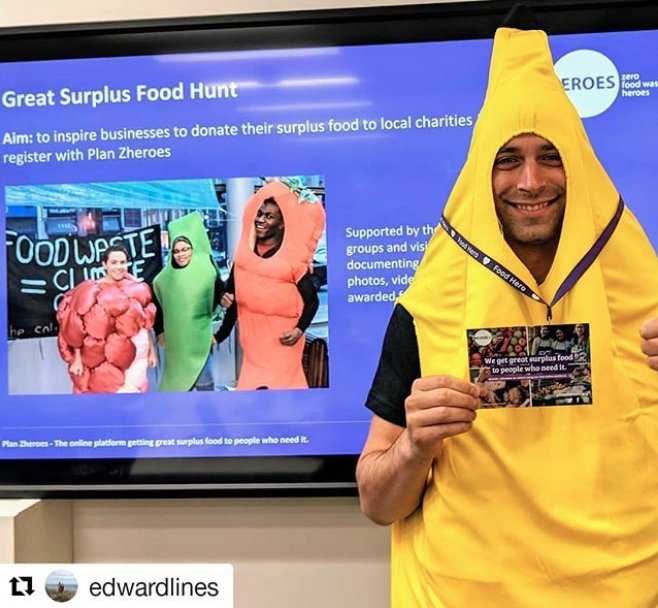 PlanZheroes's tweet photo. Today we have some amazing volunteers taking part in our #GreatSurplusFoodHunt so we can help more businesses redistribute their #SurplusFood to nearby charities! Thanks guys! You're our heroes! https://t.co/COVnUA6zob
