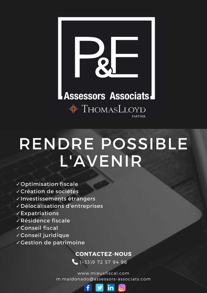 AssessorsPyE's tweet photo. Payez moins d'impôts ! https://t.co/mC6UAWIlSb
#impôts #entreprise #entrepreneur #taxes #Andorre #sociétés #affaires #investisseurs #imposition  #business #PDG #company #pioneer #optimisationfiscale #gestion #conseils #fiscalité #expatriations #délocalisation #résidences #revenus https://t.co/KmqqiNkQFM