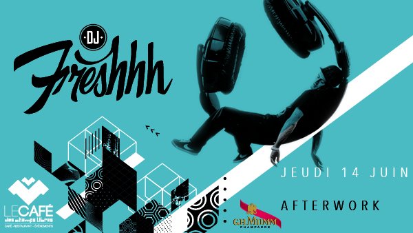 FreshhhDj's tweet photo. Rendez-vous ce Jeudi 14 Juin au Café @LesChampsLibres à #Rennes pour un nouvel #Afterwork #Funk #HipHop avec @FreshhhDj 🍾🍾🍾
 @GHMUMM  👉 https://t.co/KNOFV4V7x0 https://t.co/7XWbuSpfpM