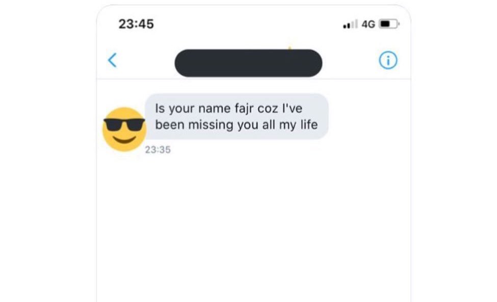 saadabdulhai's tweet photo. This is the worst pick up line I’ve ever heard in my life smh https://t.co/56XjEqOLsD