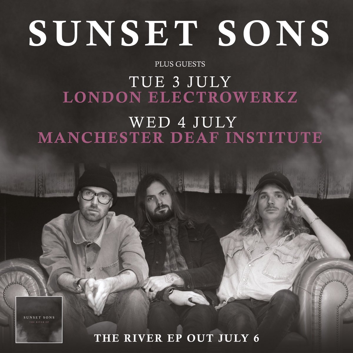 SunsetSonsSwiss's tweet photo. London, get your tickets for @SunsetSons plus guest here https://t.co/RQAqITm0EZ

Manchester, get your tickets for @SunsetSons and yeah, you guessed it, a guest, here: https://t.co/47wdbuubED https://t.co/9NLLk3KeHw