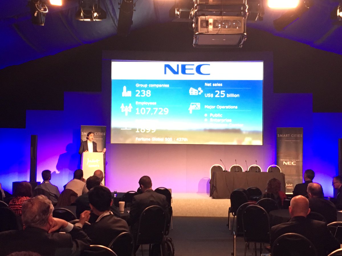 NEC_EMEA's tweet photo. Javier Concha (NEC Iberica, EMEA Cloud & IoT Business Director) spoke on 'Challenges and Opportunities of Smart City Programmes' at #SmartCitiesRealised along with Peter Anderson (Head of Service, Operations Centre0 from Bristol City @BristolCouncil
#NEC @NECSmartCities https://t.co/gIKWNNHrim
