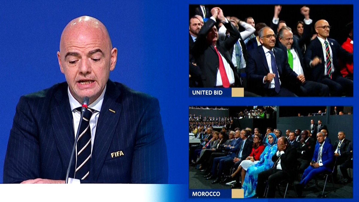 WatchCTVNews's tweet photo. EXTENDED: FIFA announces it has voted in favour of joint Canada-U.S.-Mexico bid to host the 2026 World Cup: https://t.co/hiVg1XlKQ8 https://t.co/mrMMj5b4mX