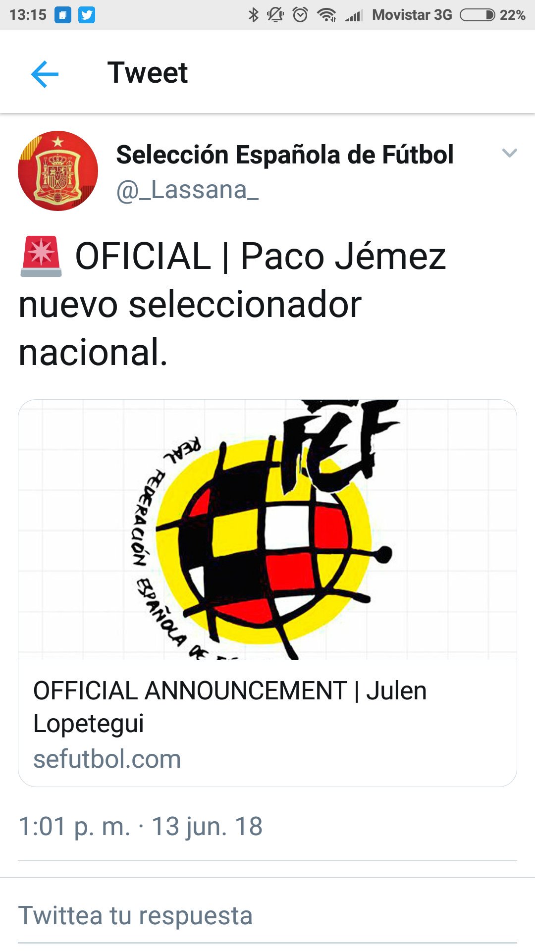 Twitter Federacion: Se viene PACO JEMEZ