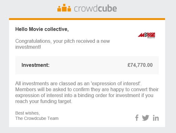 makegoodmovies's tweet image. Exciting times! Movie Collective secures a whopping $100k investment from an American investor and a great man who believes in the diversity of indie movies. This takes us to £456k and 91% funded! 

#indiefilm @PapaSonsFilm @cassianelwes