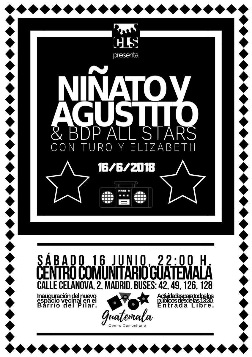 Ni8atoCLS's tweet photo. -16Jun con @AgustitoCLS  @BDPAllStars  @turocls y #Elizabeth @ #CentroComunitarioGuatemala #BDP
-'Niñato - Música de la Película' #NiñatoyAgustito @cls4d4 @LaPutaVacaGuano ▶️https://t.co/GpGel3Aua9
-Niñato - 'Mosquitos/Armonía' vinilo 7" ▶️https://t.co/vJvZXV1Yqv
#AmorSincero https://t.co/zrgFit2kZp