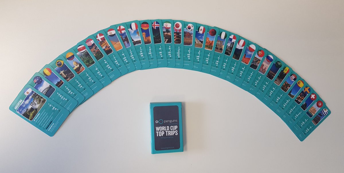 PenguinsEvents's tweet photo. Unsure on your favourite incentive destination to vote for? Request your free pack of our ‘Top Trips’ game to help you decide (it’s a bit addictive, even if we say so ourselves)!

 👉 https://t.co/yADe95X1cc   

#PenguinsTopTrips #WorldCup #Destinations #IncentiveTravel

  🌎🏆 https://t.co/EeBjTVb6OK