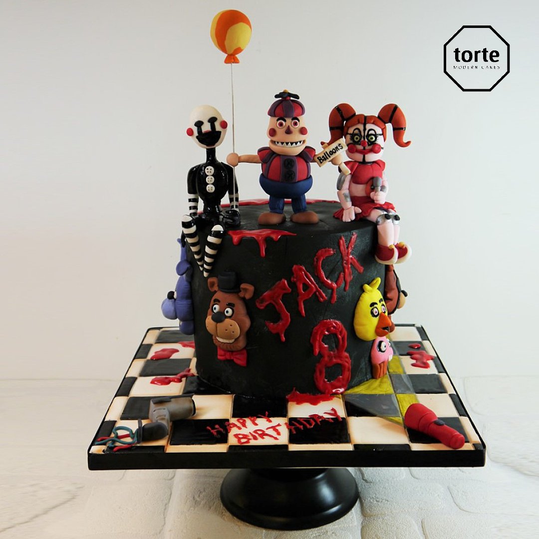 Five Nights at Freddy's Cake  Fnaf cake, Fnaf cakes birthdays, Boy birthday  cake