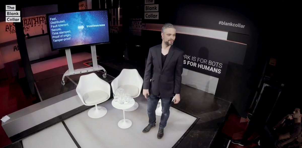 theblankcollar's tweet photo. So what does the #Blockchain have that no classical Database can ever provide? Short answer: #Trustlessness. But what does this even mean? @Hauriandreas tells more. #blankcollar Watch the full video here: https://t.co/UmZzbn8h4q https://t.co/k3jMHUTKxE