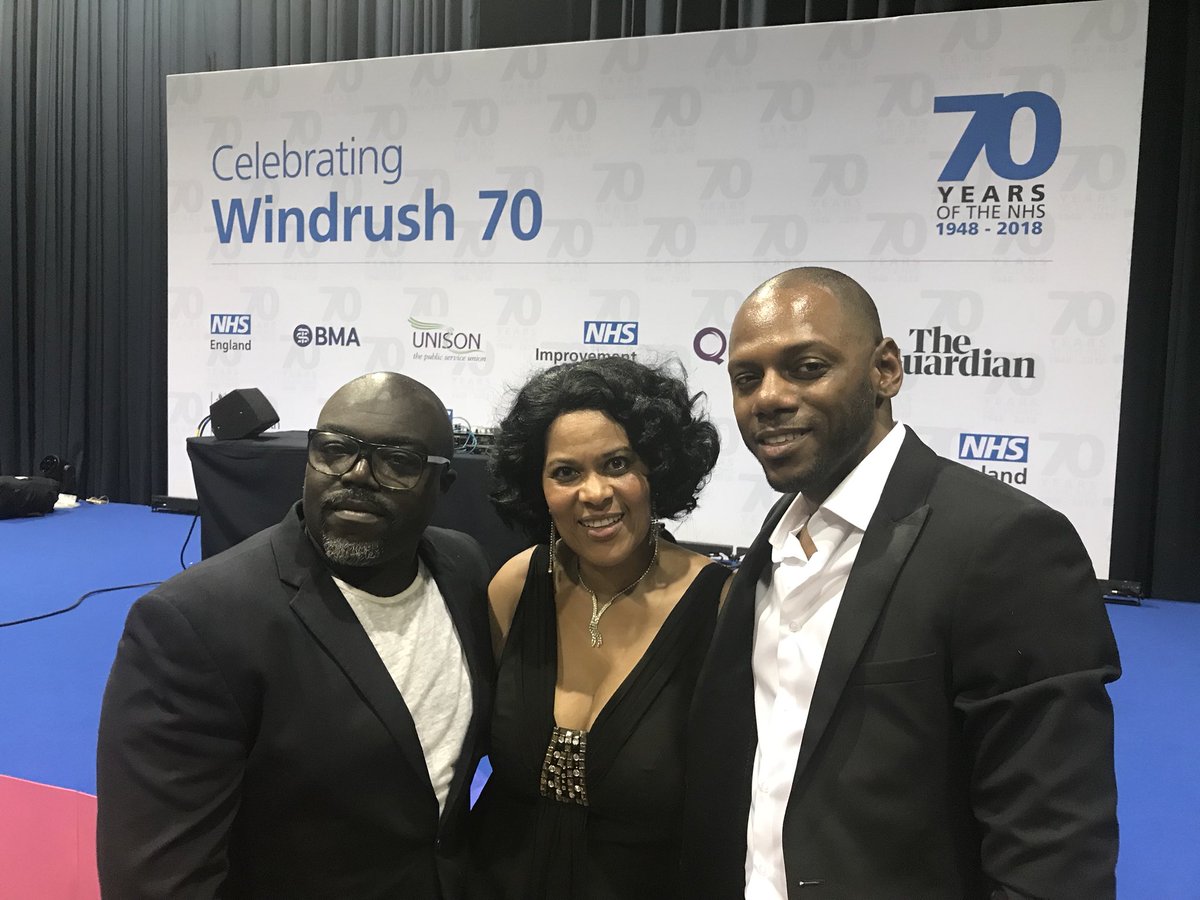 With the inspirational @yvonnecoghill1 after we DJ’d at the #Windrush70awards Such a wonderful occasion of excellence and recognition <a href="/WRES_team/">NHS WRES team</a> <a href="/NHSEngland/">NHS England</a> #nhs70 <a href="/NHSLeadership/">NHS Leadership Academy 💙</a>