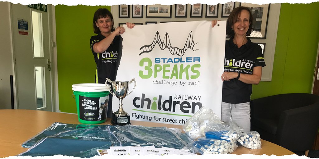 RailwayChildren's tweet photo. We can't wait to welcome our Stadler Three Peaks by Rail teams on the train tomorrow! Once again, the event looks set to raise an amazing amount to help us reach more children in desperate need. Katie & Lindsay are busy packing and preparing - is everyone ready?? #3PeaksbyRail https://t.co/gitTnyw1kh