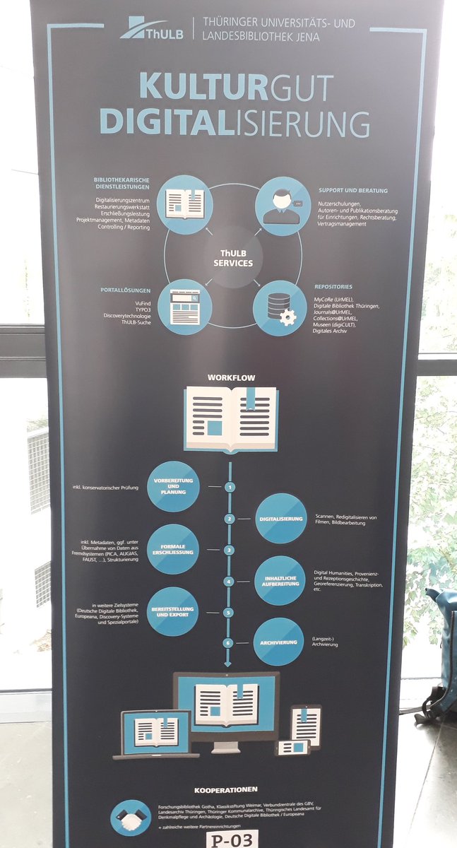 ka_kling's tweet photo. #bibtag18 #dbt18 #Posterausstellung Kunze stellt tolles Digitalisierungsprojekt der #thulb vor #kulturgut für alle! https://t.co/cqJsbc2d1M