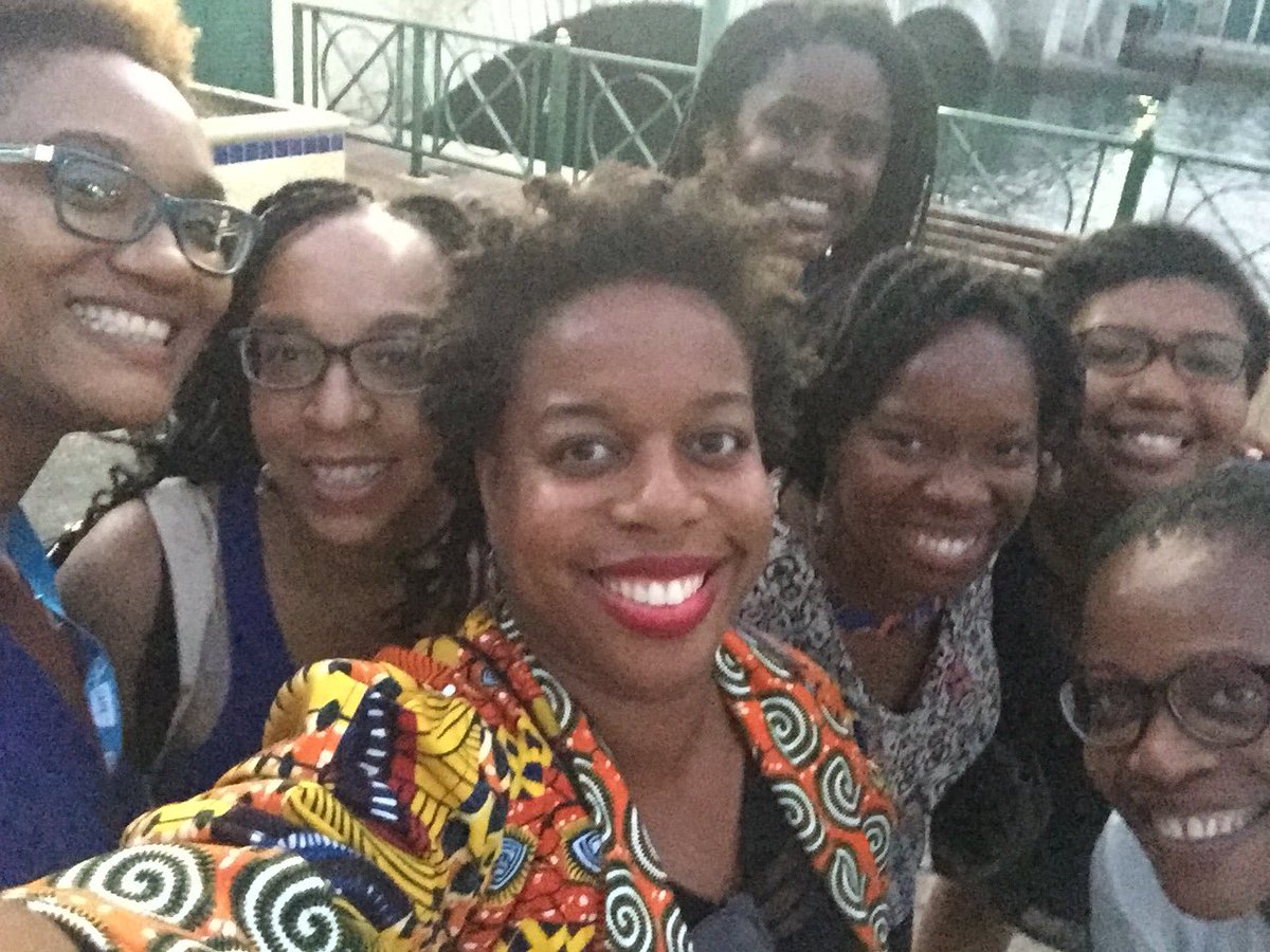 njlightfoot's tweet photo. Just a few of the many Black women historians who brought incredible intellectual energy to #ach2018 including @byeliseam @anasahicks @AbenaKJohn Shani Roper of @GarveyLH Michele Reid-Vazquez of @PittTweet &amp; Clara Palmiste of l'Université des Antilles et de la Guyane (and me) https://t.co/YJqVcF0Eix