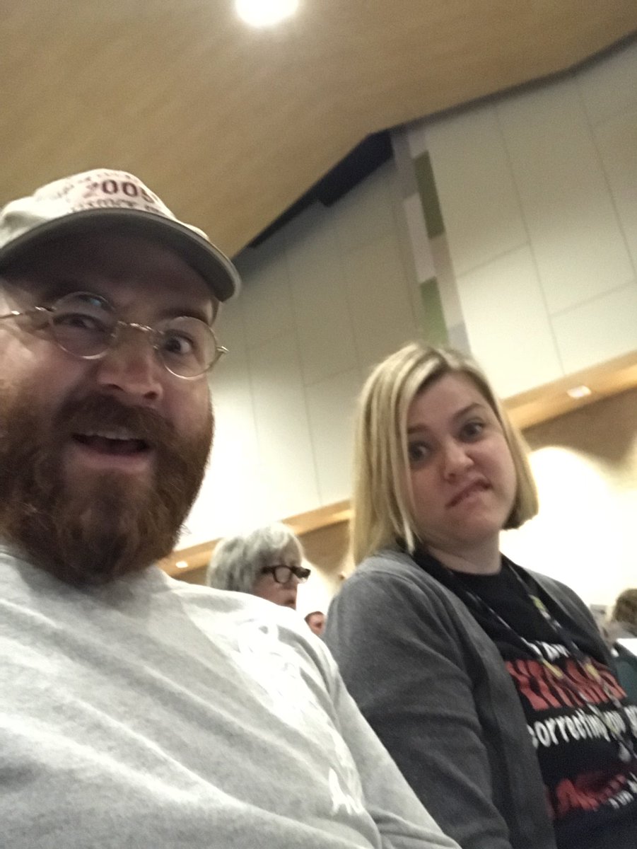 writerealgood's tweet photo. Mr. Hall and @Mrs_Anderson22 keeping things weird at the PLC hybrid conference! Everyone should go to this training. Such good reminders and epiphanies. #atPLC #risdgreateness #ApolloGearUp https://t.co/J6QTHHTbk7