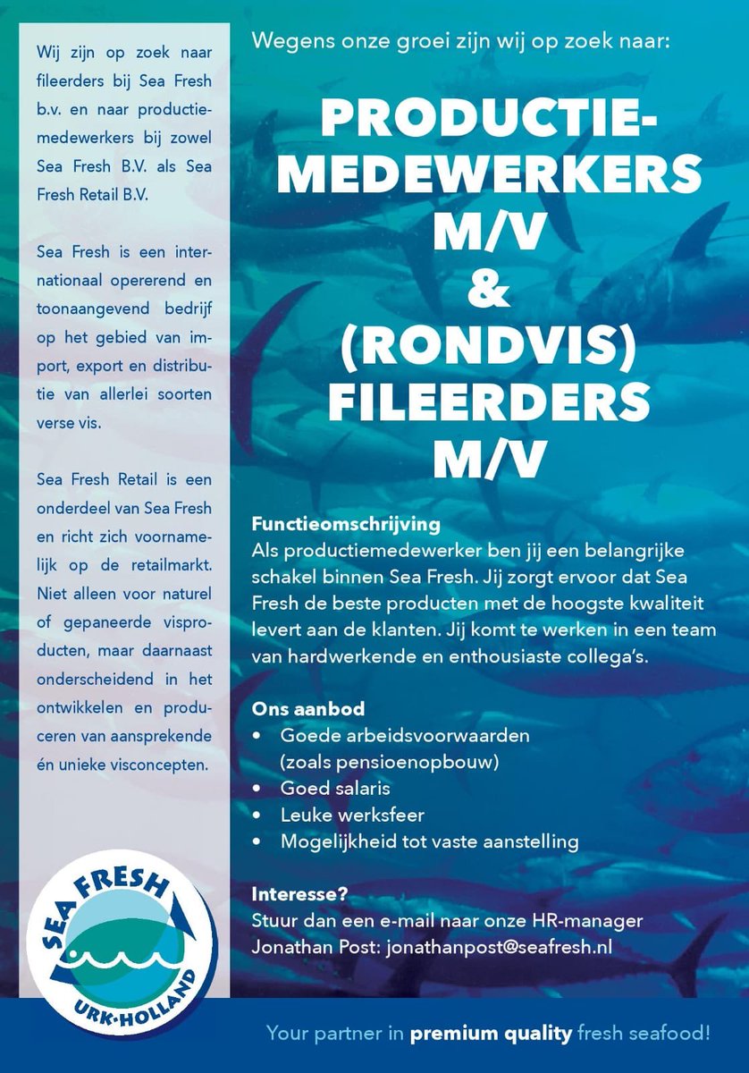 Open vacatures!