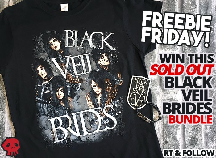 grindstore's tweet photo. 💀 Grindstore Giveaway time! 💀
Do you want to win this SOLD OUT @blackveilbrides bundle? OF COURSE YOU DO! 🖤
Retweet &amp; Follow to be in with a chance of winning! 🖤
Winner announced Monday 18th June 💀 

#blackveilbrides #bvb #FreebieFriday #giveaway #andyblack https://t.co/t2H805q4En