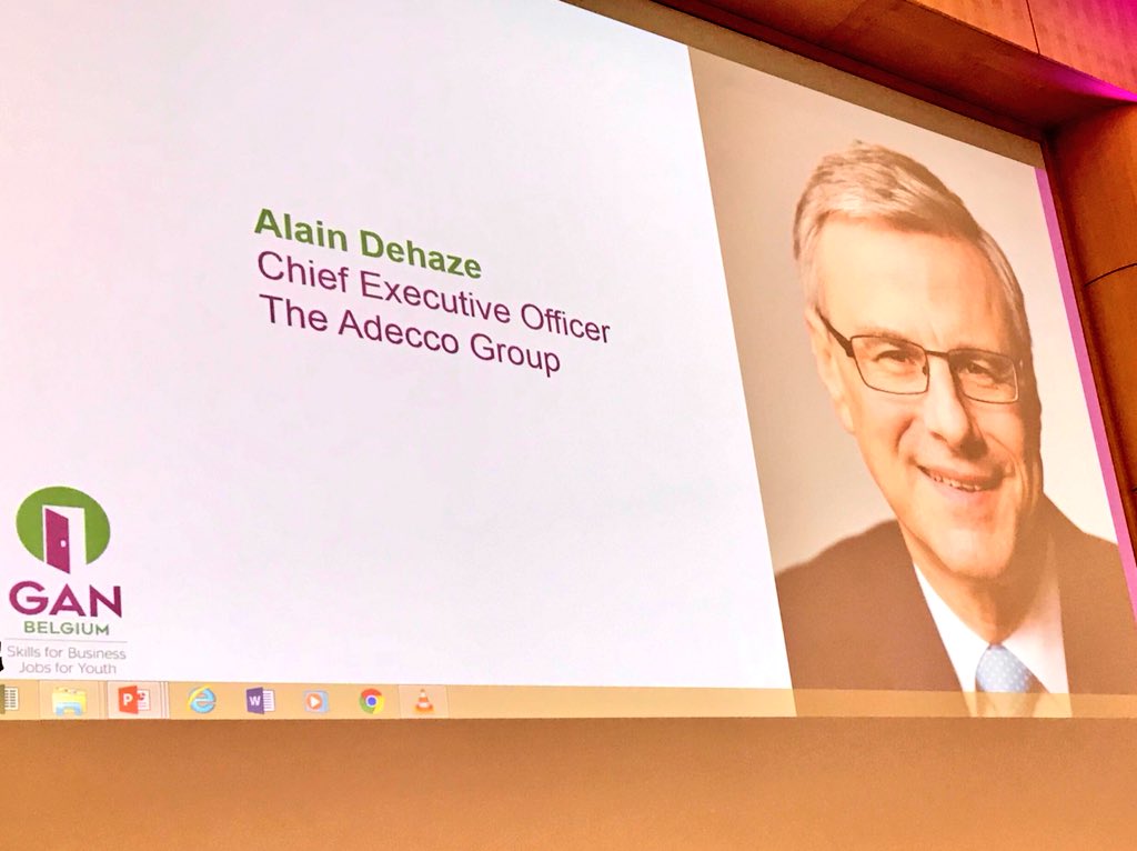 BartBuysse's tweet photo. Kick-off launch of @GANBelgium by @AlainDehaze CEO @AdeccoGroup @VBOFEB. Unifying forces to create jobs for youth and skills for business #GANBElaunch #GANmovement #Jobs4Youth @AdeccoGroupBE https://t.co/BRk1Gc9Kcv