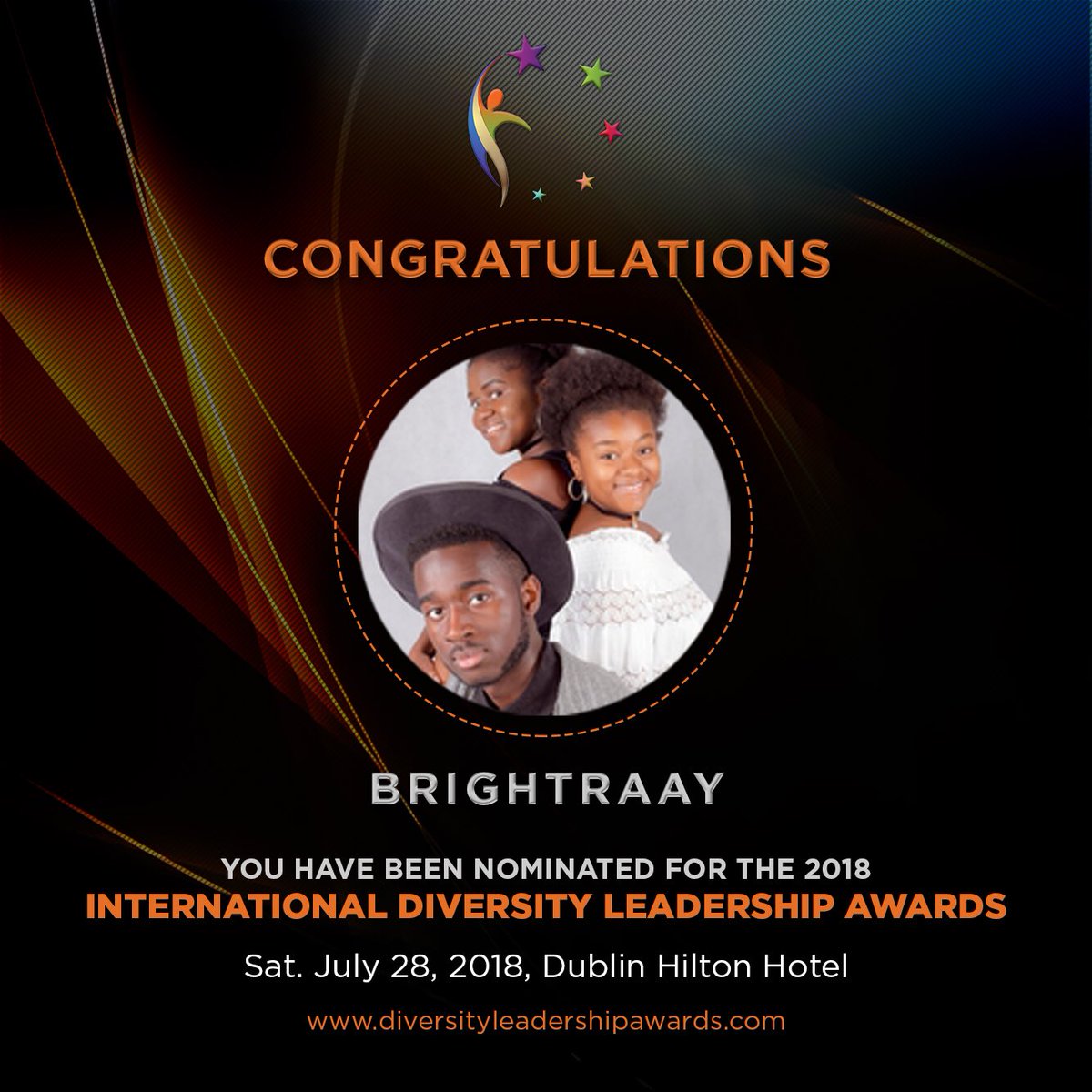 procolourful's tweet photo. Congratulations @brightraaymusic You are indeed a bright ray of hope! You represent the future of diversity that you express in music with faith in The Lord! https://t.co/fTa4oVgvuC
