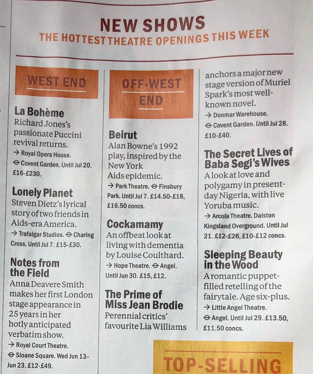 Delighted to see two of our #Mates #featured shows on <a href="/TimeOutTheatre/">Time Out Theatre</a>'s list of this week's hottest openings! 🔥

Get tix for @LonelyPlanetLDN at @TrafStudios:
mtmates.com/LonelyPlanet_T…

Get tix for @beirutplay at <a href="/ParkTheatre/">Park Theatre</a>:
terri.im/BeirutTix (+ <a href="/TerriPaddock/">Follow me @terripaddock.bsky.social</a> Q&amp;A tmw!)