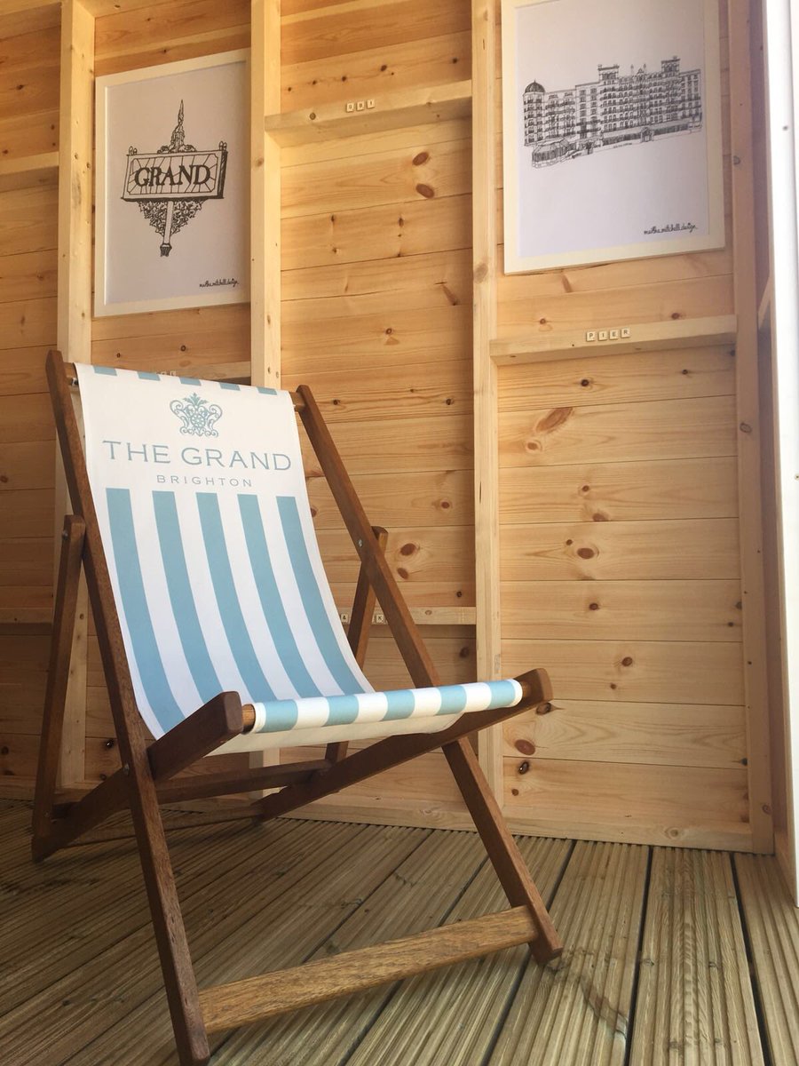 GrandBrighton's tweet photo. Beach hut vibes...our Grand beach hut is taking shape and will be available to book over @TheLunaCinema https://t.co/gAb2pDzPQH #brightonlife #screening #beachhut #brighton https://t.co/4EMjVX1XAO