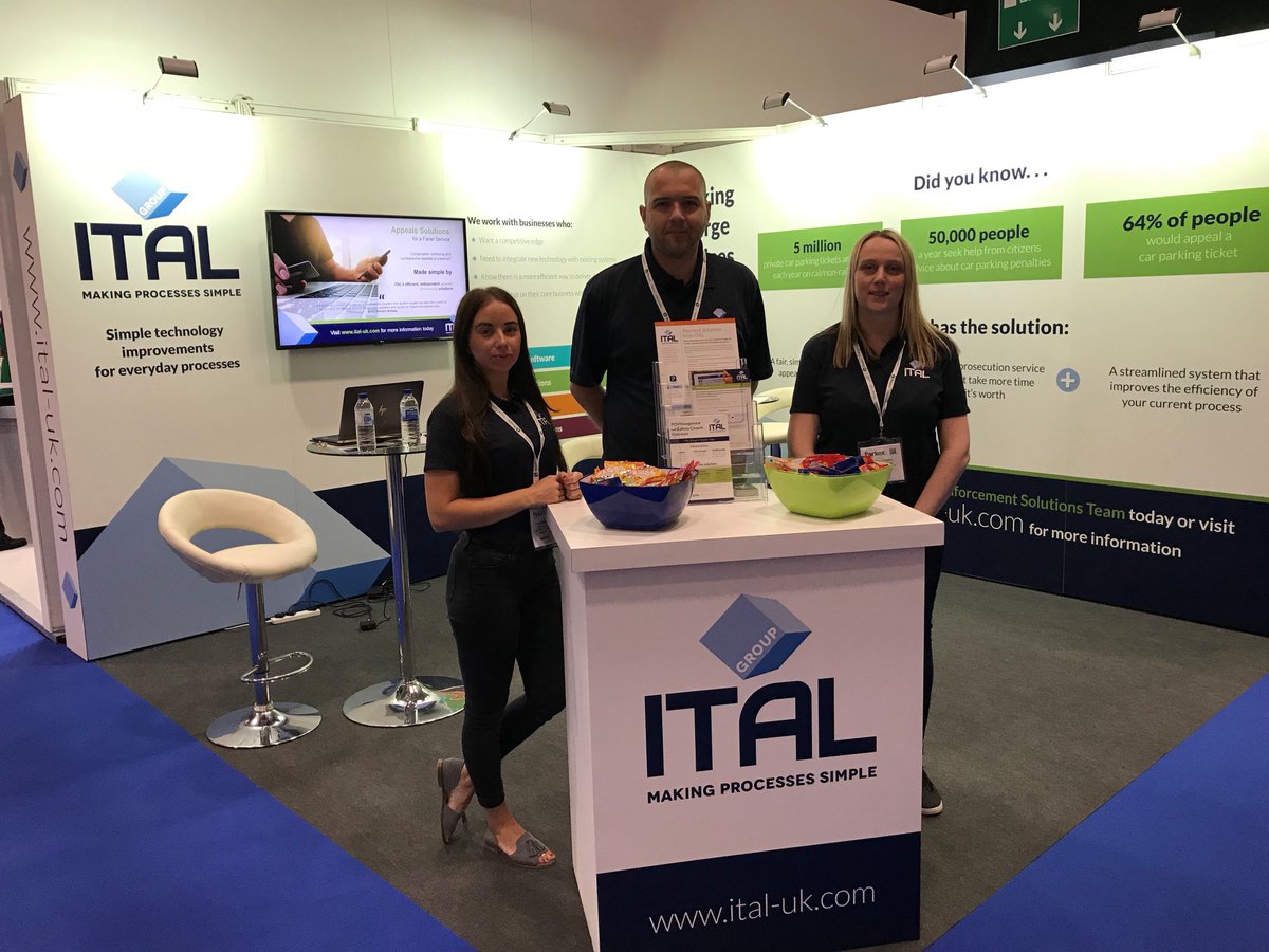 ITALtweets's tweet photo. We're here at #Parkex2018 on stand F50 - launching our appeals and prosecutions solutions for PCNs issued on railway land.

We're dedicated to making the appeals and prosecutions process simpler. Check out our PCN prosecution demo pack here: https://t.co/KJVzIOAh5y

#Parkex https://t.co/MSx7exwKia