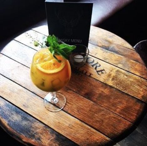 Bit of a tropical twist on this week’s cocktail, the Rum Punch. A blend of <a href="/Kokokanu_UK/">Koko Kanu</a>, @HavanaClub_UK, orange, pineapple and mint. 
#ArdnamurchanGlasgow #VisitScotland #cocktailoftheweek