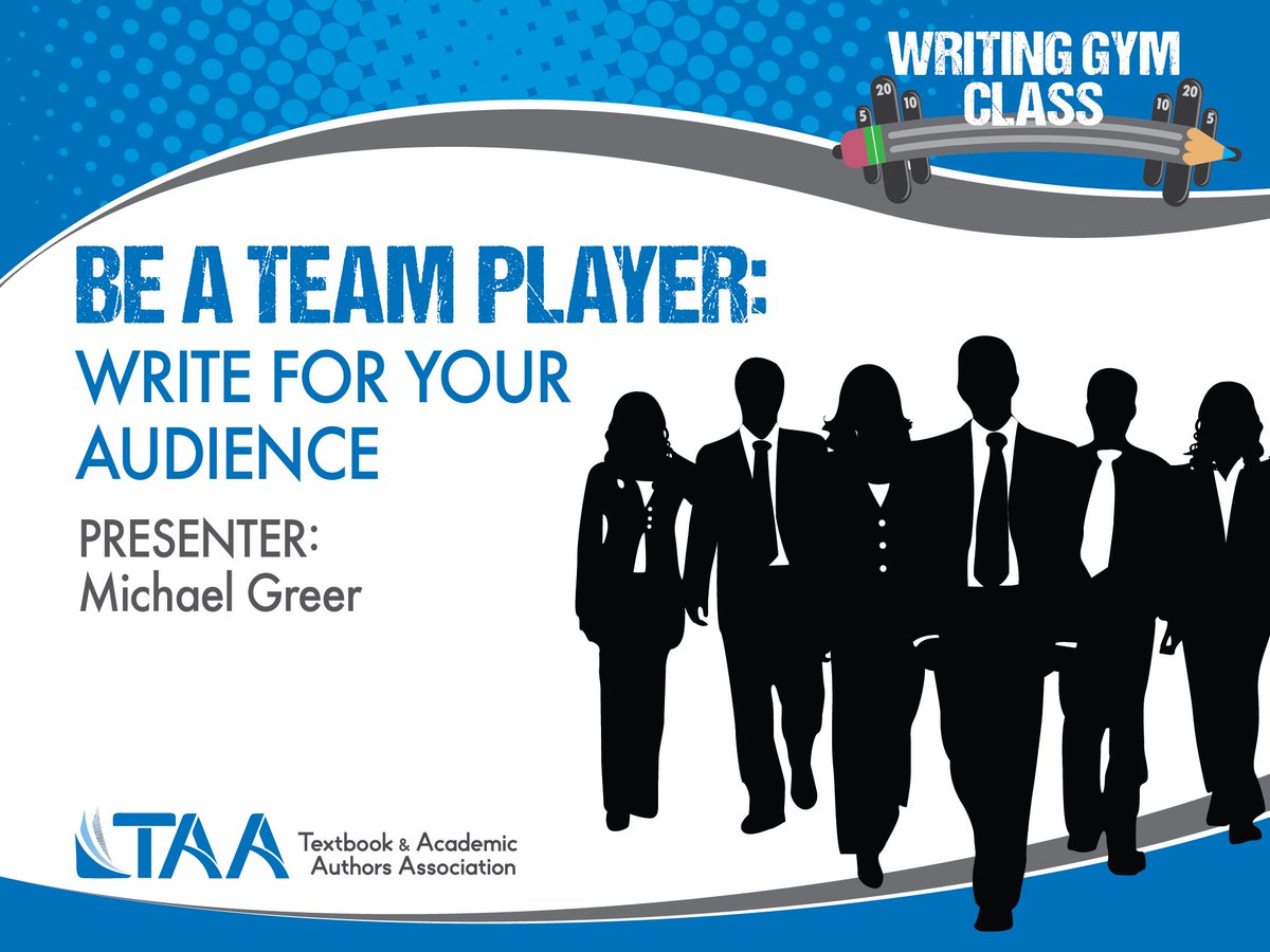 Be a Team Player: Write for Your Audience

The second of the TAA Writing Gym classes presented by Michael Greer - available 7/23! 

Learn more about the TAA Writing Gym and all the writing classes at bit.ly/2xPNBsv! #amwriting #AcWri @MGisu82
