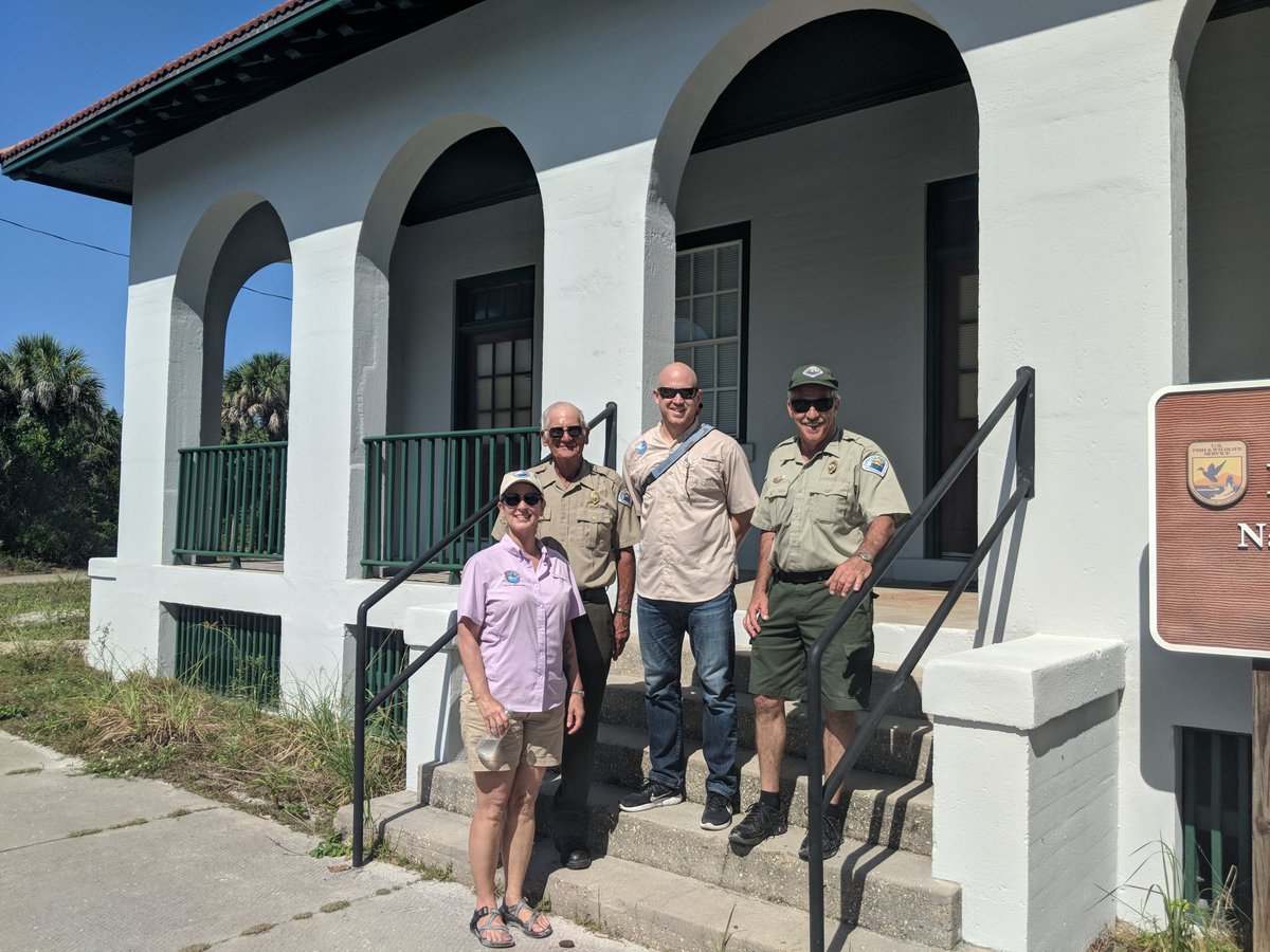 FLDEPNews's tweet photo. DEP Secretary Noah Valenstein and Whitney Gray, Administrator of DEP's Coastal Resiliency Program, recently joined Assistant Park Manager Tom Watson and Park Manager Pete Krulder for a tour of Egmont Key! #DEPInTheField https://t.co/ZXiF5yeT7j