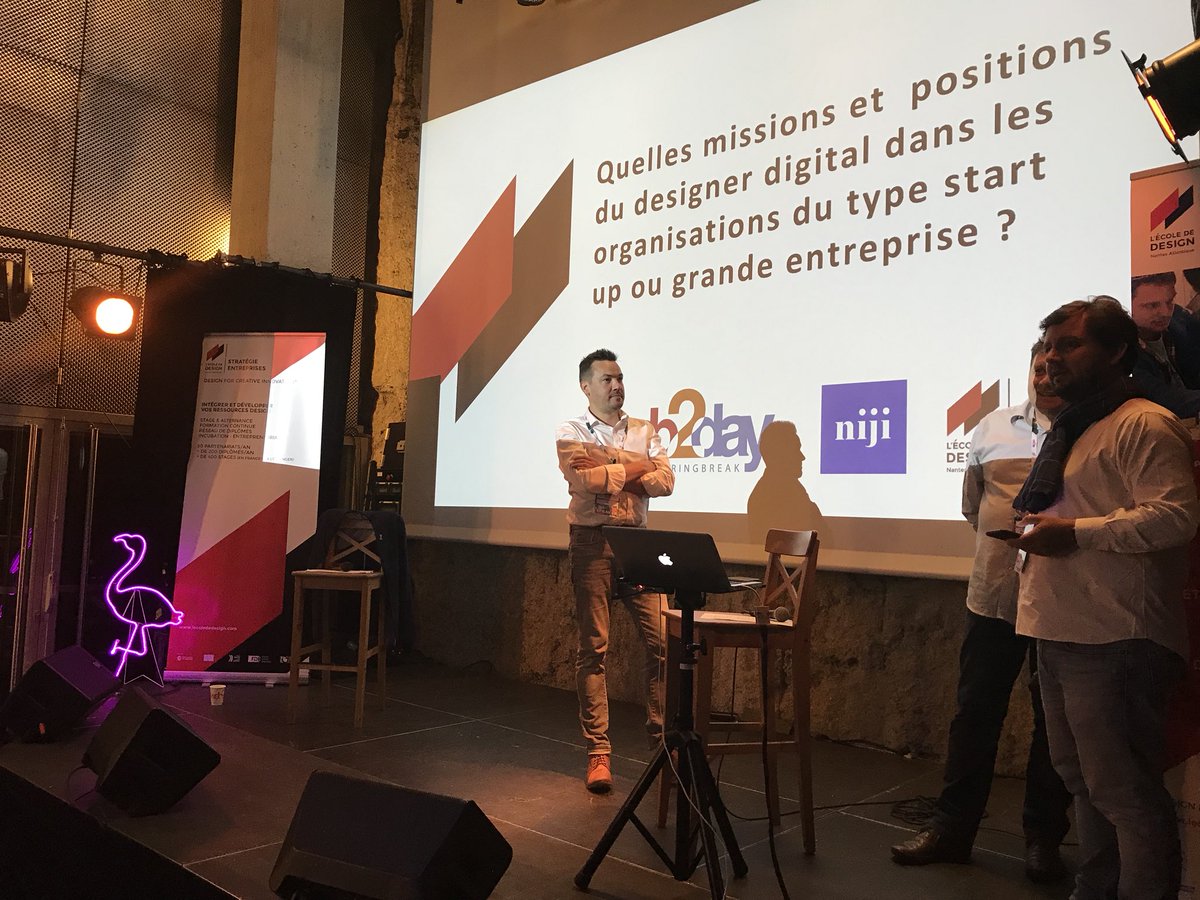 web2day's tweet photo. 🔴 En live à Trempolino #TrempoW2D échange sur les missions et fonctions du #design #digital dans les startups et les entreprises en #transfonum, entre @fabienratier, Senior Art Director chez @Niji et Jean Luc @barassard, CEO entreprise stratégie de @lecolededesign https://t.co/Z9nArS0kFD