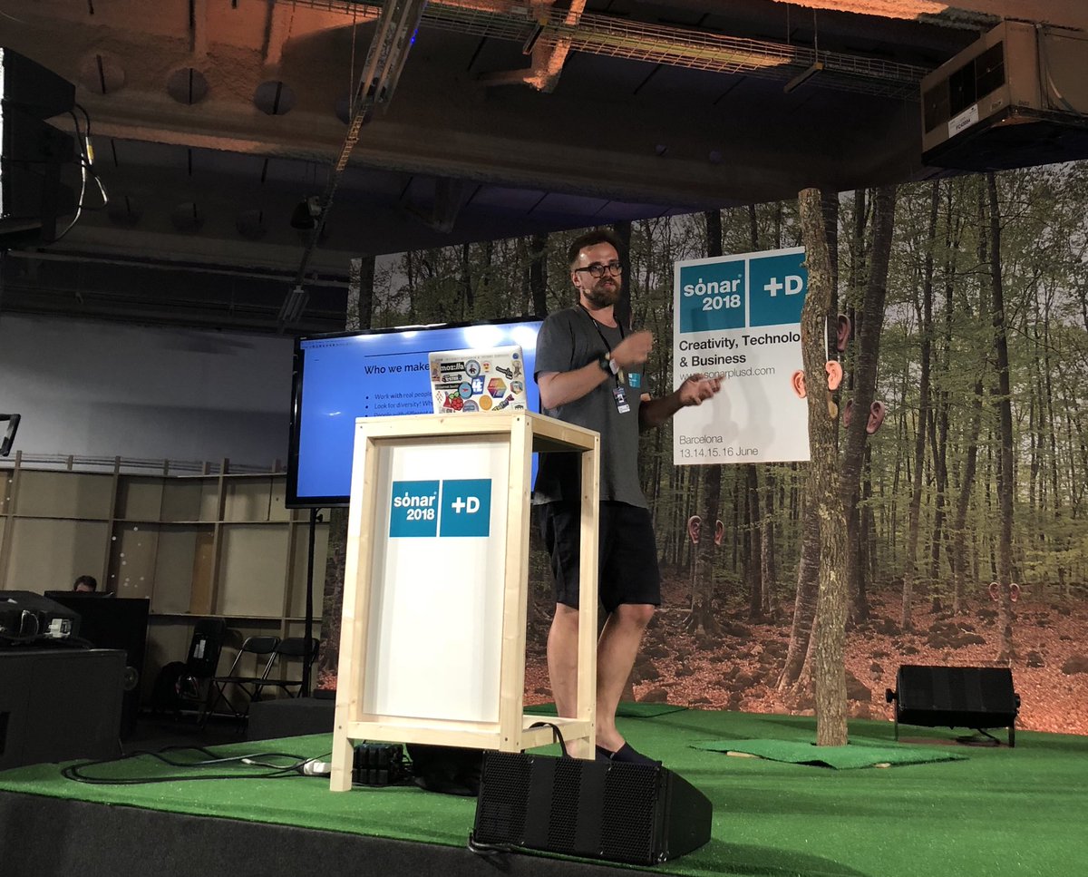adrianafreitas's tweet photo. At @sonarplusd #sonarD2018 Keeping creativity in Broadcast R&D @BBCRD Tim Cowlishaw, @mistertim and Jakub Fiala @fiala__ definition of the area and the real Moto “keeping it Weird! “ working with #outliers #Young #MakingWithnotFor #SingingWithMachines workshop https://t.co/CaQ6pNhOkT