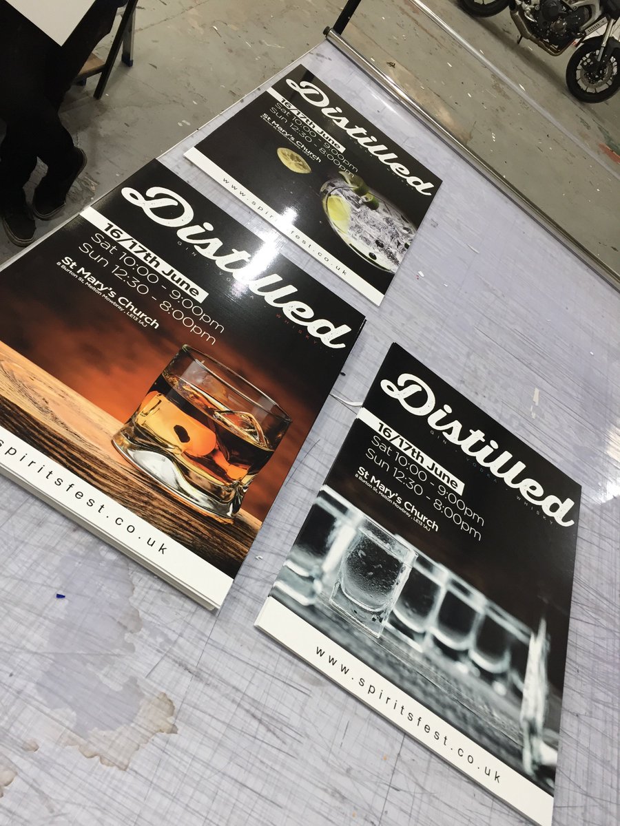 Great new advertising boards in time for <a href="/FestSpirits/">Spirits Fest</a> #Distilled, a great chance to sample fantastic spirits over this weekend nicely timed for #FathersDay <a href="/visitmelton/">Rural Capital of Food</a> <a href="/loveleics/">goLeicestershire</a>, drop us a line to find out how we can help to promote your events.