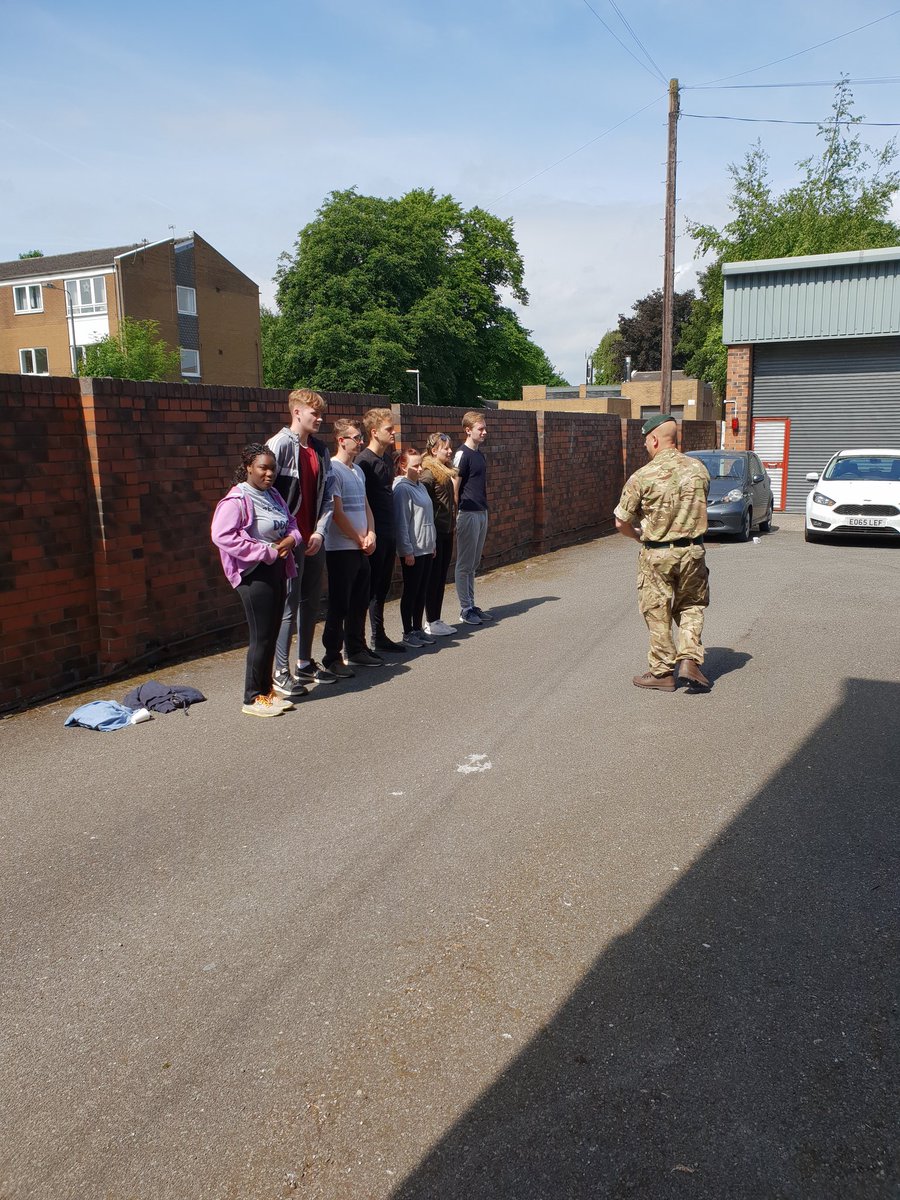 DoncasterSports's tweet photo. Waiting for 'drill' practice with The Rifles in Pontefract. @DonnyCollege https://t.co/RDfIVgkgiS