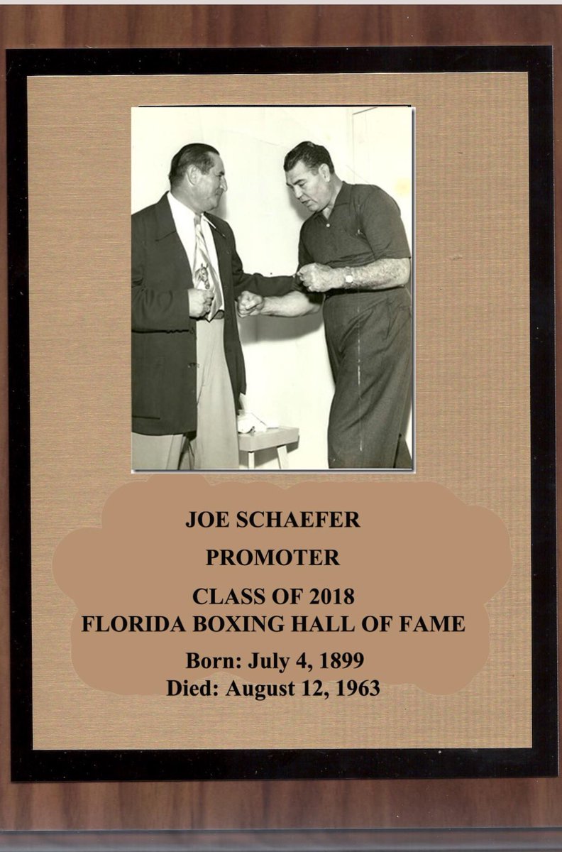 Congrats to my Grandfather being inducted into the Florida Boxing Hall of Fame this month in Tampa