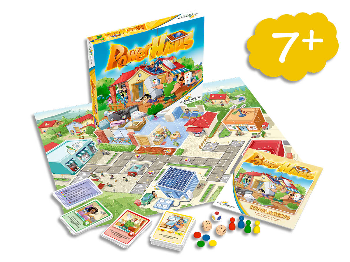 AdventerraGames's tweet photo. POWERHAUS - Divertiti con gli amici a rendere la casa più efficiente! Cambia i tuoi comportamenti per risparmiare soldi ed energia e compra prodotti e servizi per migliorare l'efficienza energetica! https://t.co/wJ2SedcG5Q
