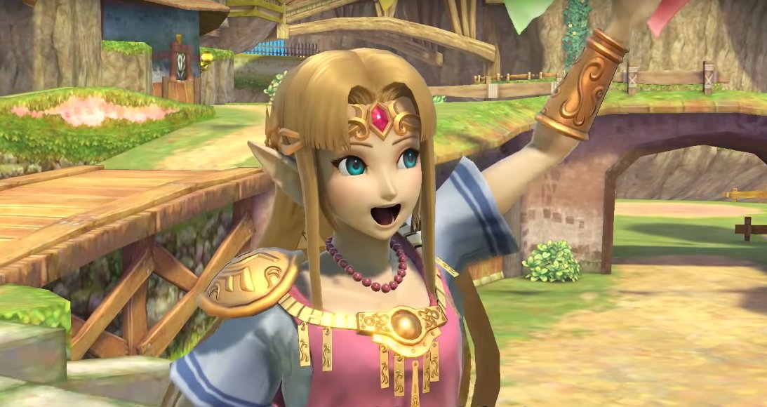Zeldahuntr Une Zelda Qui Sourit Dans Un Smashbros Mon Soleil
