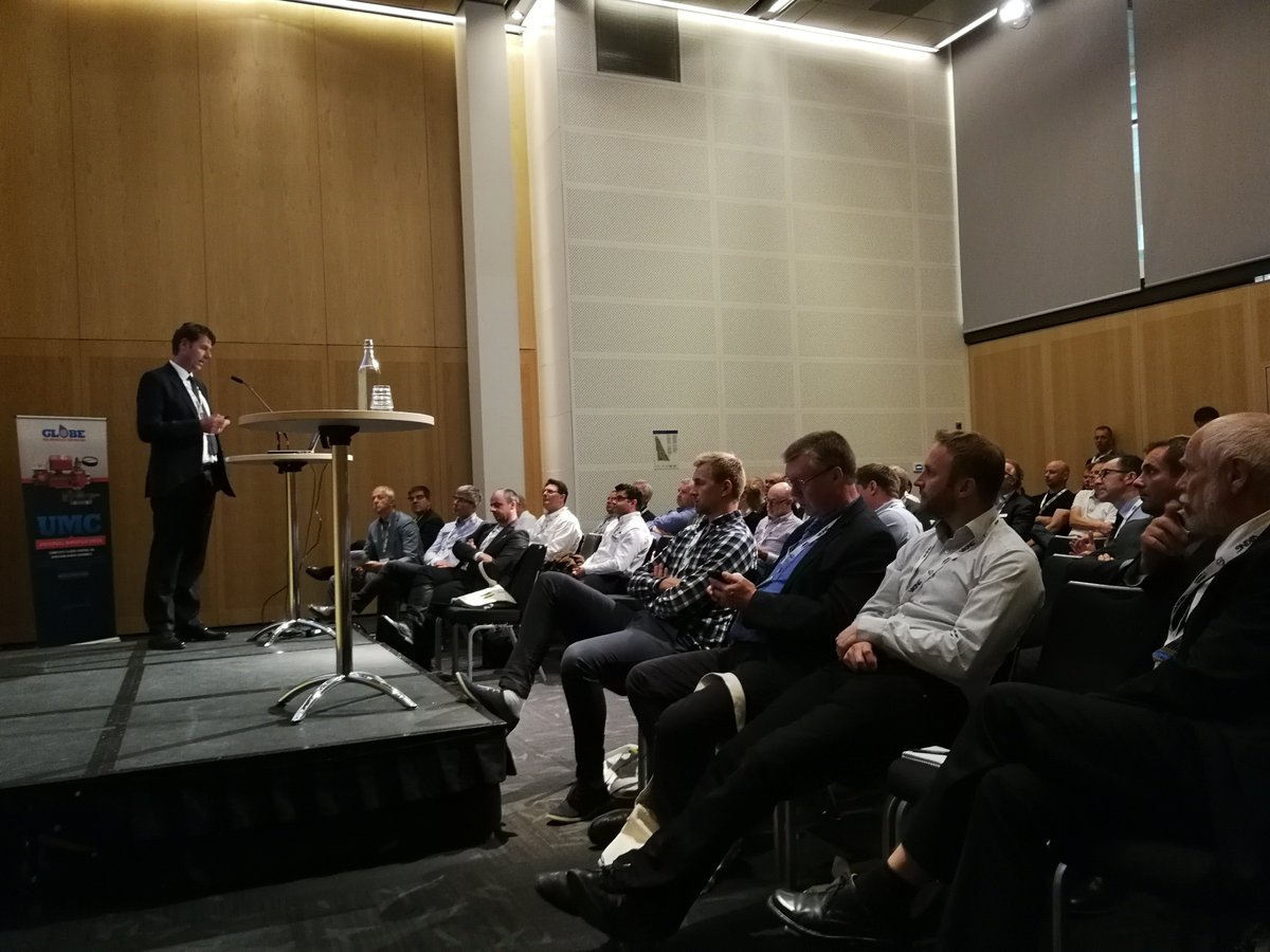 IWMAHamburg's tweet photo. #IWMA member Rüdiger Kopp (#Fogtec) gives a presentation at #FSI2018 in Stockholm https://t.co/R7DGiJmAgB