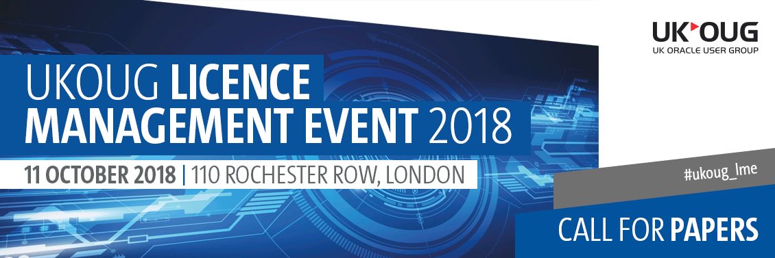 UKOUG's tweet image. There&apos;s just one week left to submit your abstracts and articles for #ukoug_lme and #OracleScene. Take a look at topics to inspire you and find out more about this fantastic #Oracle #Licensing event here: goo.gl/XoYrzR