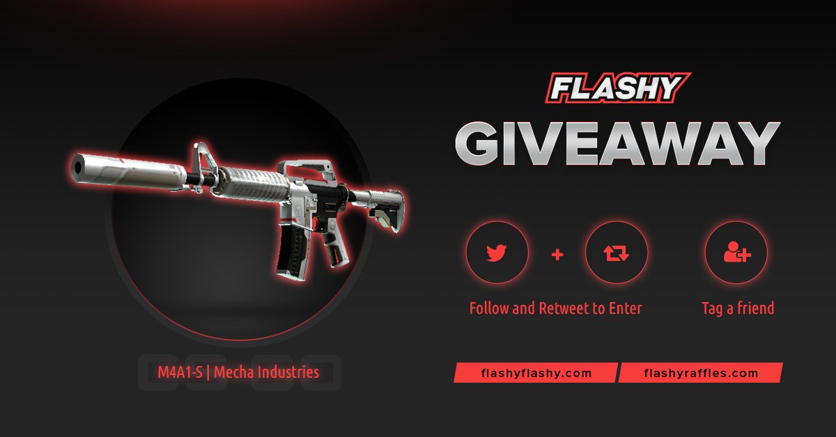 flashyflashycom's tweet photo. ⚡️24H GIVEAWAY!!!

To win: 
✅ Retweet + Tag a Friend
✅ Follow us
✅ Visit: https://t.co/EmdZFb7zLx        
✅ Visit: https://t.co/B9734CUg7G       

#flashyflashy #weekend #giveaway #csgoskins #CSGOGiveaway https://t.co/Xfr4mYtlrf