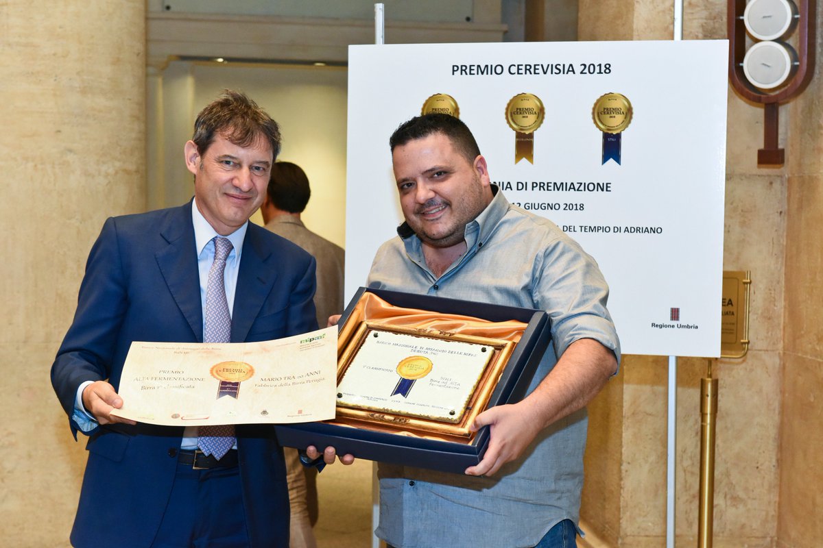 #Cerevisia 2018 Prestigiosa affermazione anche per la Fabbrica della #Birra di #Perugia (<a href="/BirraPerugia/">Birra Perugia</a>), che si aggiudica il primo premio tra le birre ad Alta Fermentazione. Congratulazioni!