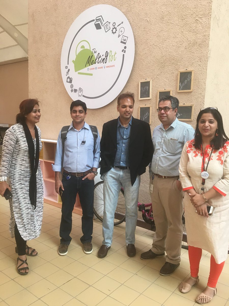 MalviyaRajneesh's tweet photo. Every visitor to #PuneDC are making a point to visit #MeltingPot to experience new learning culture. #BeingPunfoscion @Swetha0507 @deepa_badi @vijayanush911 https://t.co/jrQqG5KpEa