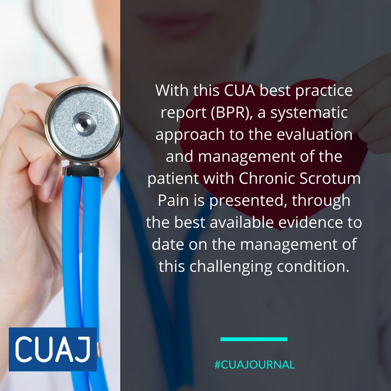CanUrolAssoc's tweet photo. A CUA best practice report on chronic scrotal pain. #CUAJournal
https://t.co/7wBlN5wcA9 #Urology #CUAJournal #ScrotalPain https://t.co/I4WIlWsbz3