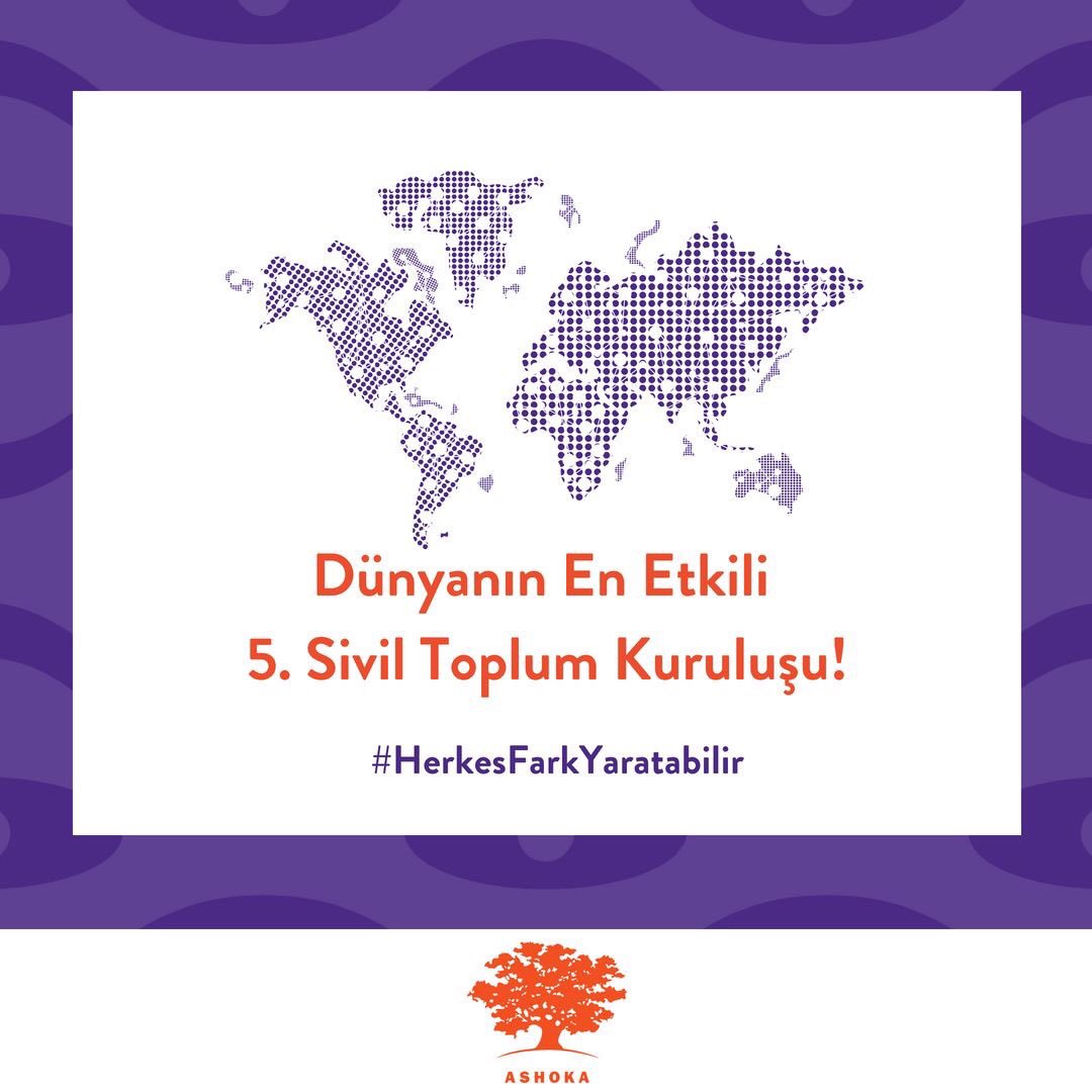 AshokaTurkiye's tweet photo. Ashoka, 2018 yılında, sivil toplum kuruluşlarını etki, inovasyon ve sürdürülebilirlik açısından değerlendiren NGO Advisor tarafından dünyanın en etkili 5’inci sivil toplum kuruluşu seçilmiştir! #Ashoka #NGOAdvisor #TheGlobalJournal https://t.co/k2qLnybpLC