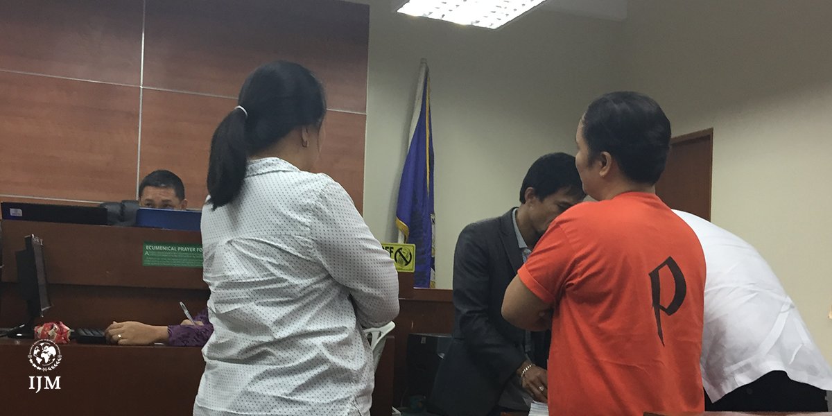 FIELD UPDATE: Starting with the arrest &amp; conviction of an Australian man for live-streaming sex abuse, officials traced &amp; convicted a trafficker in Cebu w. IJM’s help. Join us in praying this case will continue to unravel, leading to more rescue of children in the Philippines!
